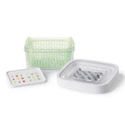 OXO Good Grips GreenSaver Vershoudbox 1,5 Liter Kunststof Wit -Keuken Benodigdheden 11139900 greensavergroen15liter2 2 8