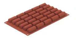 Silikomart Bakvorm 30 Mini Bûche Vormen 4,4 X 1,8 Cm Silicon