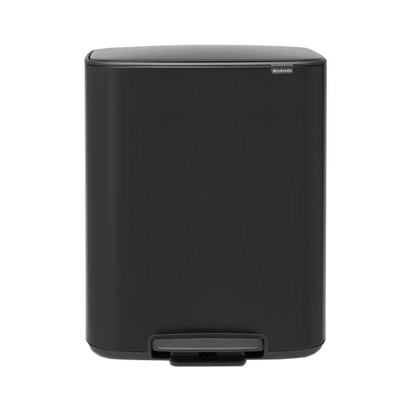 Brabantia Bo Pedaalemmer 60 Liter Matt Black 1 Brabantia Bo Pedaalemmer 60 Liter Matt Black
