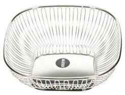 Alessi Vierkante Draadmand 23 Cm Rvs Glans