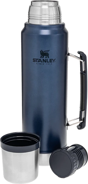 Stanley Classic Thermosfles 1 Liter Donkerblauw 3 Stanley Classic Thermosfles 1 Liter Donkerblauw - Afbeelding 3