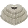 Nordic Ware Tiered Heart Bundt Bakvorm 26,7 Cm Gietaluminium Grijs