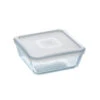 Pyrex Cook & Freeze Vierkante Schaal Met Deksel 0,85 Liter Glas