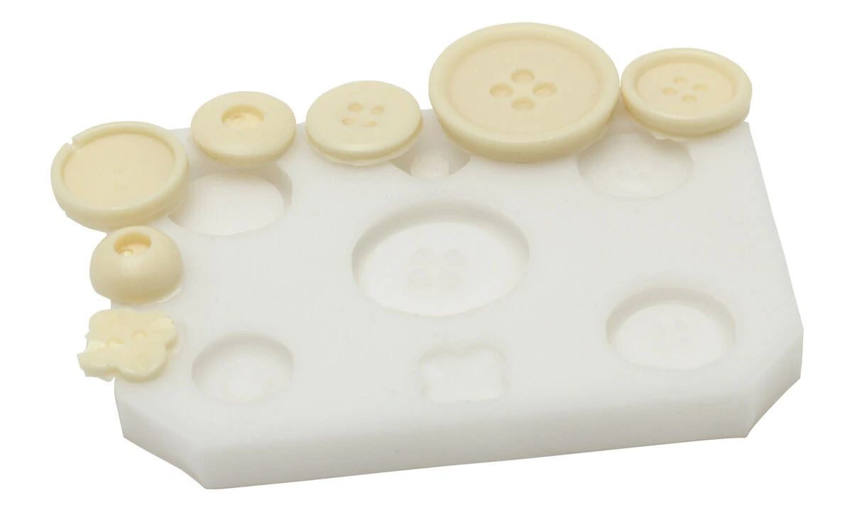 Silikomart Sugarflex Decoratiemal Knopen 1,3 Cm Silicone Wit 1 Silikomart Sugarflex Decoratiemal Knopen 1,3 Cm Silicone Wit