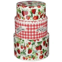 Emma Bridgewater Strawberries Koekblikken Blik 3-delig