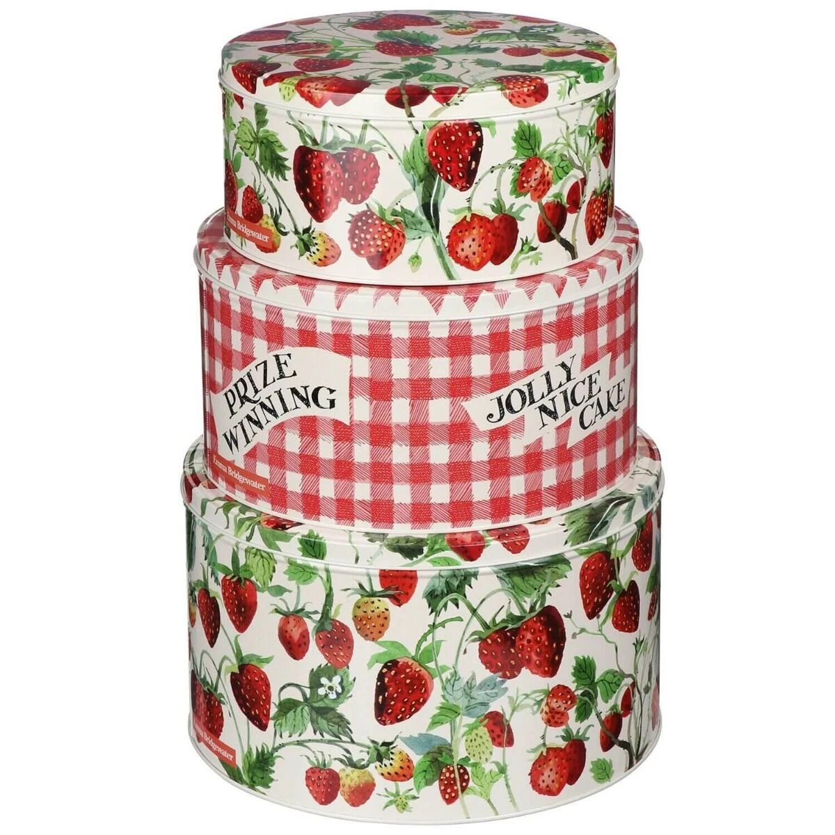 Emma Bridgewater Strawberries Koekblikken Blik 3-delig 1 Emma Bridgewater Strawberries Koekblikken Blik 3-delig