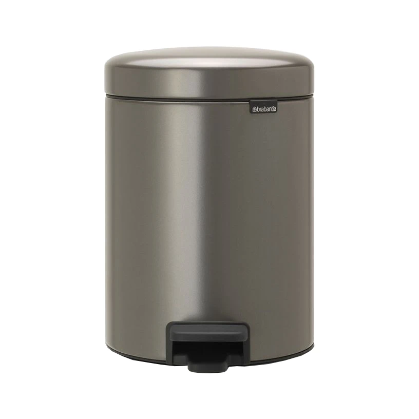 Brabantia Newicon Pedaalemmer 5 Liter Platinum 1 Brabantia Newicon Pedaalemmer 5 Liter Platinum