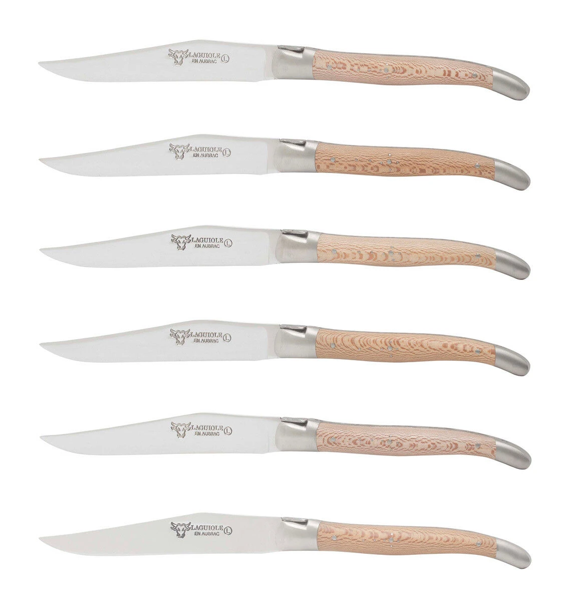 Laguiole En Aubrac Shepherd's Cross Steakmes 11,5 Cm Hout 6 Stuks 1 Laguiole En Aubrac Shepherd's Cross Steakmes 11,5 Cm Hout 6 Stuks