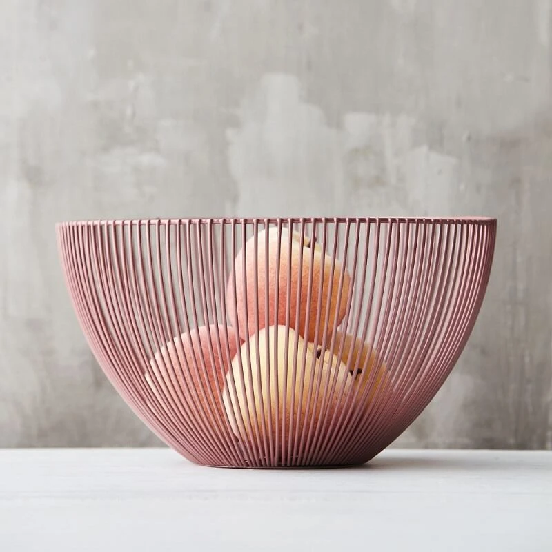 Point-Virgule Wire Fruitmand ø 25 Cm Oudroze 2 Point-Virgule Wire Fruitmand ø 25 Cm Oudroze - Afbeelding 2