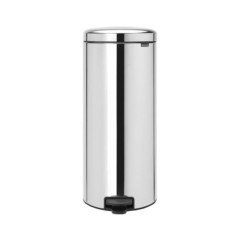 Brabantia Newicon Pedaalemmer 30 Liter Brilliant Steel 1 Brabantia Newicon Pedaalemmer 30 Liter Brilliant Steel