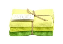 Solwang Design Vaatdoekjes 25 X 25 Cm Katoen Light Green 3 Stuks