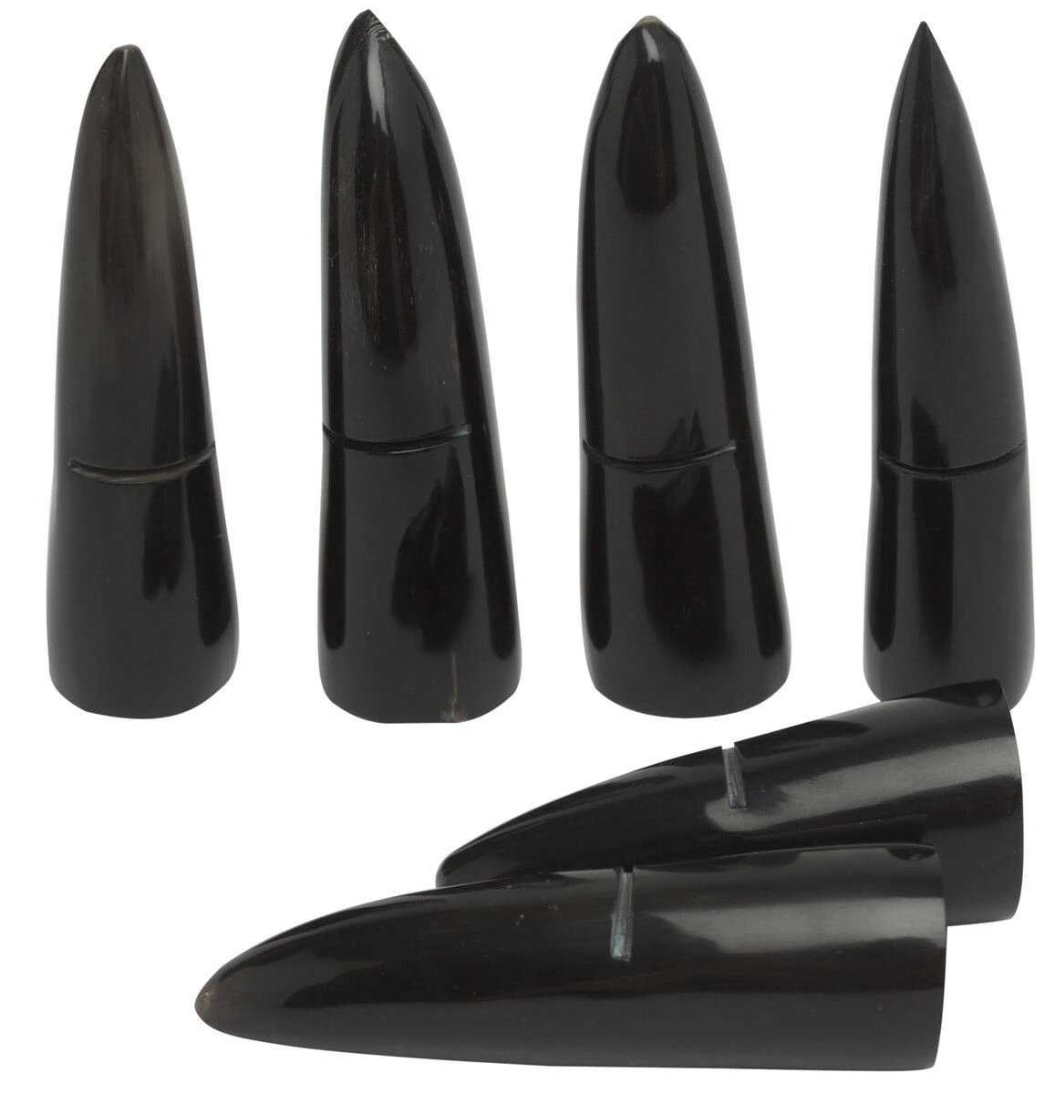 Laguiole En Aubrac Messenlegger Buffelhoorn 5-7 Cm Zwart 6 Stuks 1 Laguiole En Aubrac Messenlegger Buffelhoorn 5-7 Cm Zwart 6 Stuks