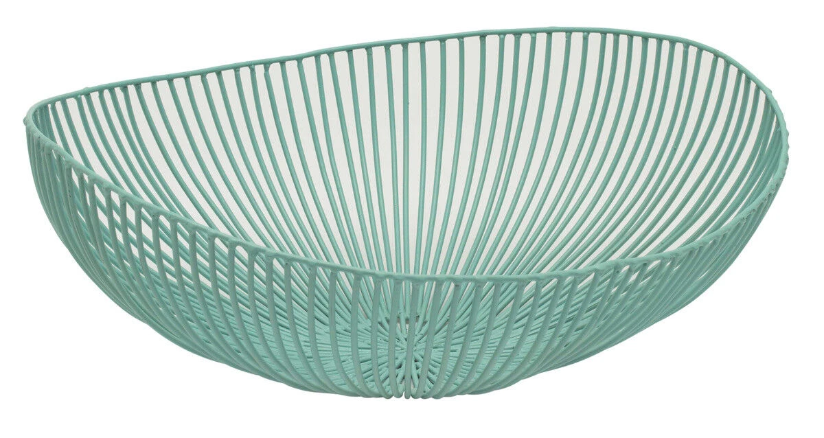Serax Meo Fruitmand 37 X 33 Cm Ijzer Turquoise 1 Serax Meo Fruitmand 37 X 33 Cm Ijzer Turquoise