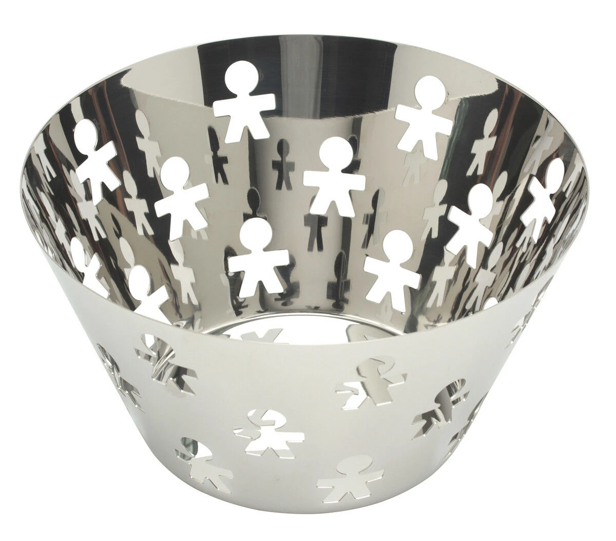 Alessi Girotondo King-kong Fruitschaal ø 23 Cm Rvs Glans 1 Alessi Girotondo King-kong Fruitschaal ø 23 Cm Rvs Glans