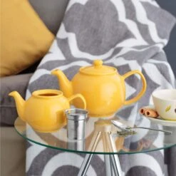Price & Kensington Theepot 2 Kops 450 Ml Mosterdgeel -Keuken Benodigdheden 4cac50d86a43b2f158c85b98cdf5b02fb6166cf7