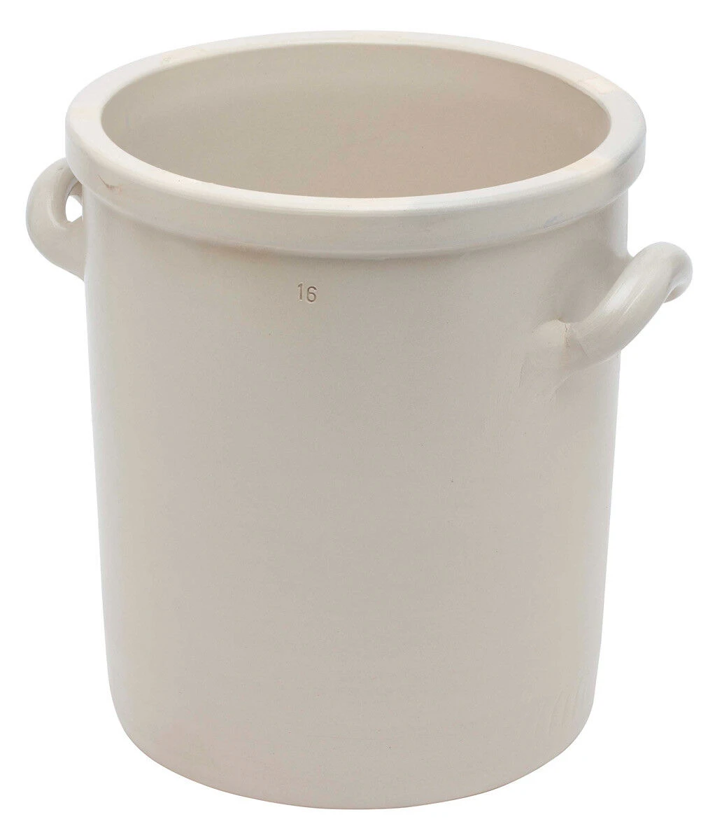 Oldenhof Bewaarpot 16 Liter Keramiek Lichtbeige 1 Oldenhof Bewaarpot 16 Liter Keramiek Lichtbeige