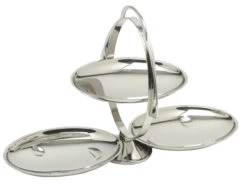 Alessi Anna Gong Opklapbare Etagère 27 Cm Rvs Glans