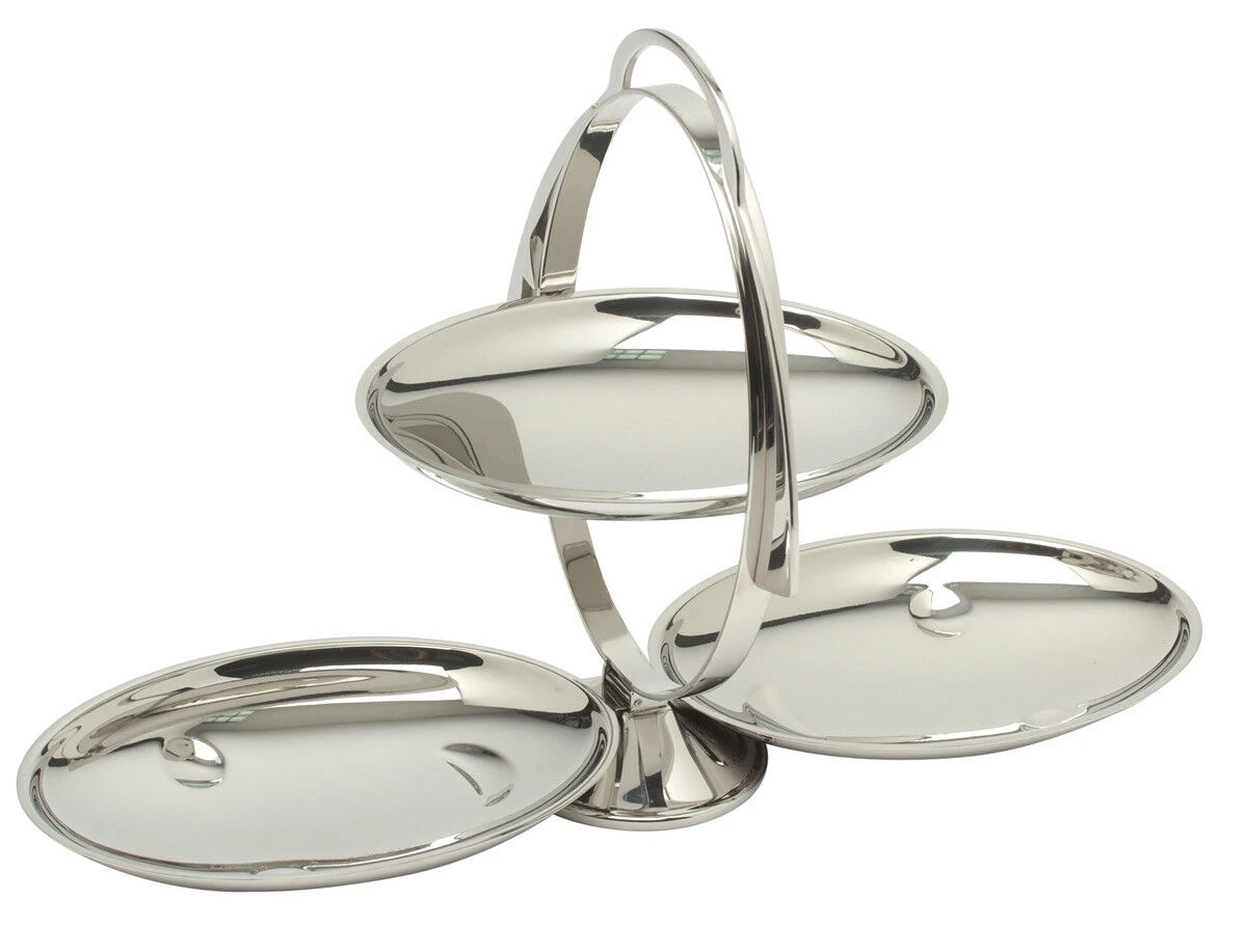 Alessi Anna Gong Opklapbare Etagère 27 Cm Rvs Glans 1 Alessi Anna Gong Opklapbare Etagère 27 Cm Rvs Glans