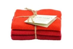 Solwang Design Vaatdoekjes 25 X 25 Cm Katoen Red 3 Stuks