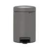 Brabantia Newicon Pedaalemmer 3 Liter Mineral Concrete Grey