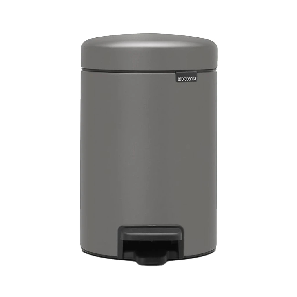 Brabantia Newicon Pedaalemmer 3 Liter Mineral Concrete Grey 1 Brabantia Newicon Pedaalemmer 3 Liter Mineral Concrete Grey
