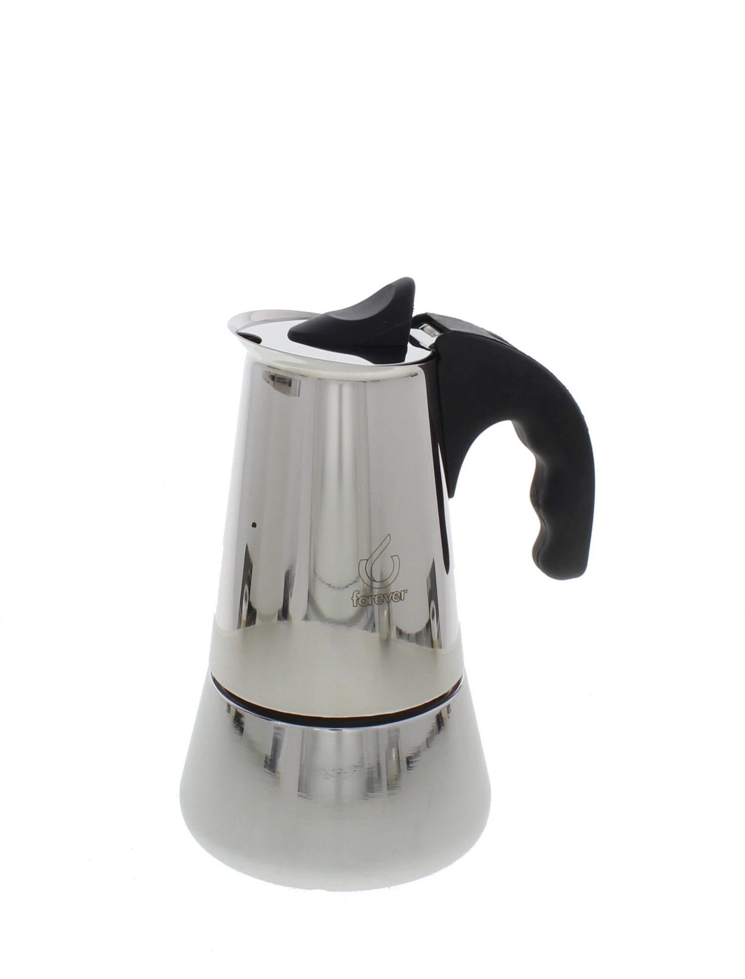 Forever Miss Conny Inductie Mokapot 4-kops Rvs Glans 1 Forever Miss Conny Inductie Mokapot 4-kops Rvs Glans