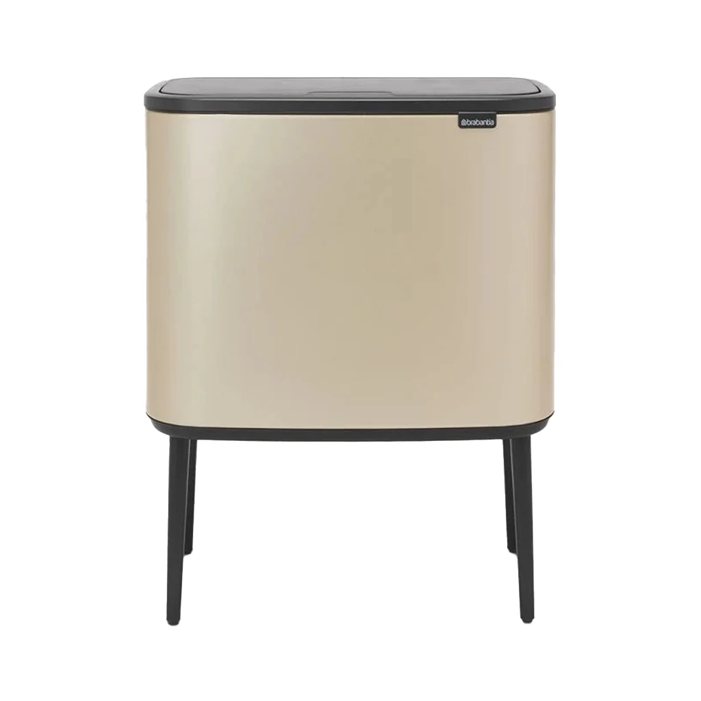 Brabantia Bo Touch Afvalemmer 11 + 23 Liter Metallic Gold 1 Brabantia Bo Touch Afvalemmer 11 + 23 Liter Metallic Gold