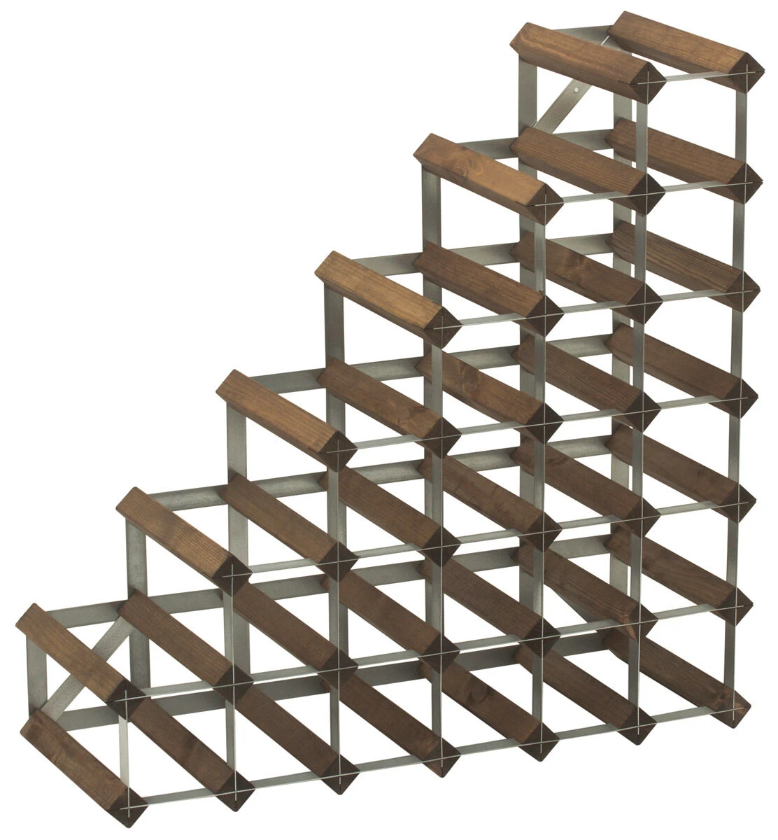 Traditional Wine Rack Co. Pyramide Wijnrek 61,2 Cm Grenen Donker 1 Traditional Wine Rack Co. Pyramide Wijnrek 61,2 Cm Grenen Donker