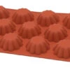 Silikomart Bakvorm 12 Mini Brioches Silicone Bruin