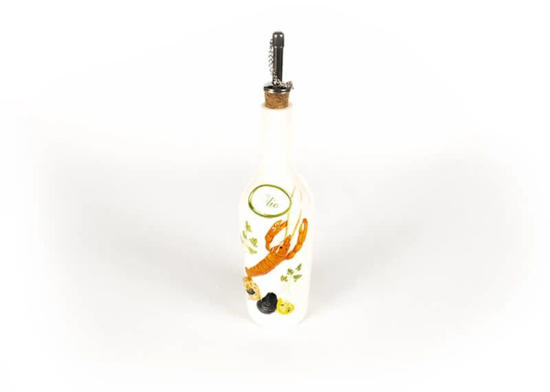 Oldenhof Olijfoliefles Met Zeevruchten 500 Ml Aardewerk Wit 1 Oldenhof Olijfoliefles Met Zeevruchten 500 Ml Aardewerk Wit