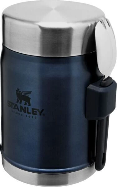 Stanley Classic Food Jar + Spork 400 Ml Donkerblauw 2 Stanley Classic Food Jar + Spork 400 Ml Donkerblauw - Afbeelding 2