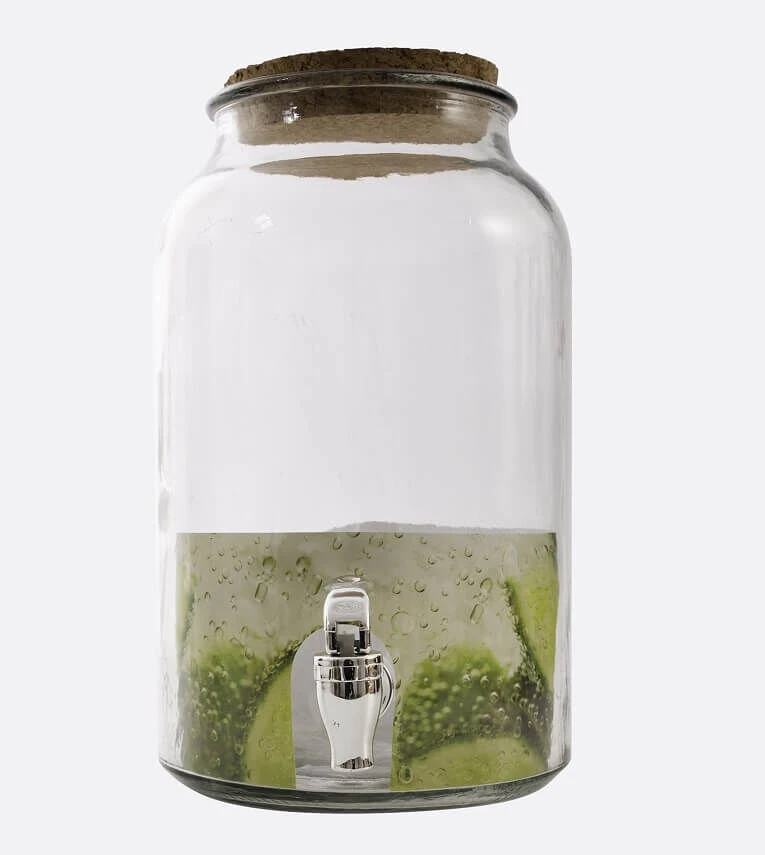 Point-Virgule Drankendispenser 5,6 Liter Met Kurkdop Transparant 2 Point-Virgule Drankendispenser 5,6 Liter Met Kurkdop Transparant - Afbeelding 2