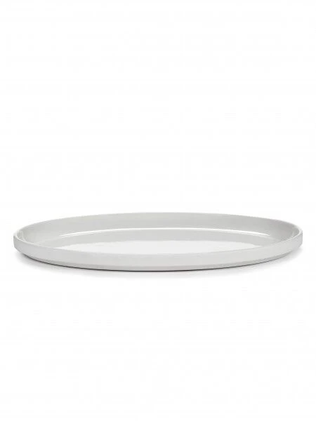 Serax Passe-Partout Bord Ovaal 33 X 22 Cm H 2,5 Cm Porselein Wit Mat 1 Serax Passe-Partout Bord Ovaal 33 X 22 Cm H 2,5 Cm Porselein Wit Mat