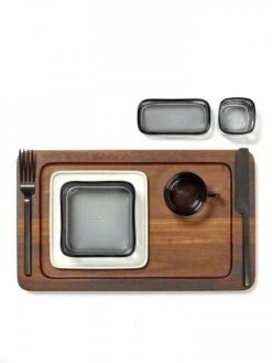 Serax HEII Marcel Wolterinck Kom Rechthoek 12 X 6 Cm H 3 Cm Glas Zwart -Keuken Benodigdheden b6219255s114