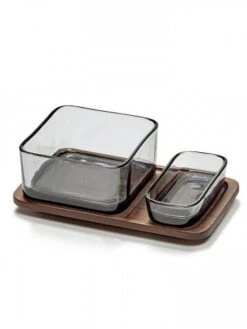 Serax HEII Marcel Wolterinck Kom Rechthoek 12 X 6 Cm H 3 Cm Glas Zwart -Keuken Benodigdheden b6219255s145