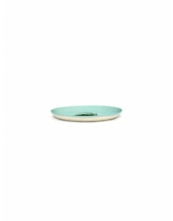 Serax Feast By Ottolenghi Bord M ø 22 Cm H 2 Cm Aardewerk Azure + Artichoke Green