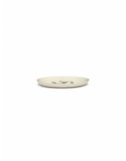 Serax Feast By Ottolenghi Bord M ø 22 Cm H 2 Cm Aardewerk White + Pepper Black