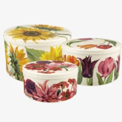 Emma Bridgewater Flowers Koekblikken Blik 3-delig