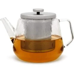 Bredemeijer Solo Bari Theeset Met RVS Warmer En Filter 1,5 L Glas -Keuken Benodigdheden bredemeijer bredemeijer solo bari theepot 15 liter 2
