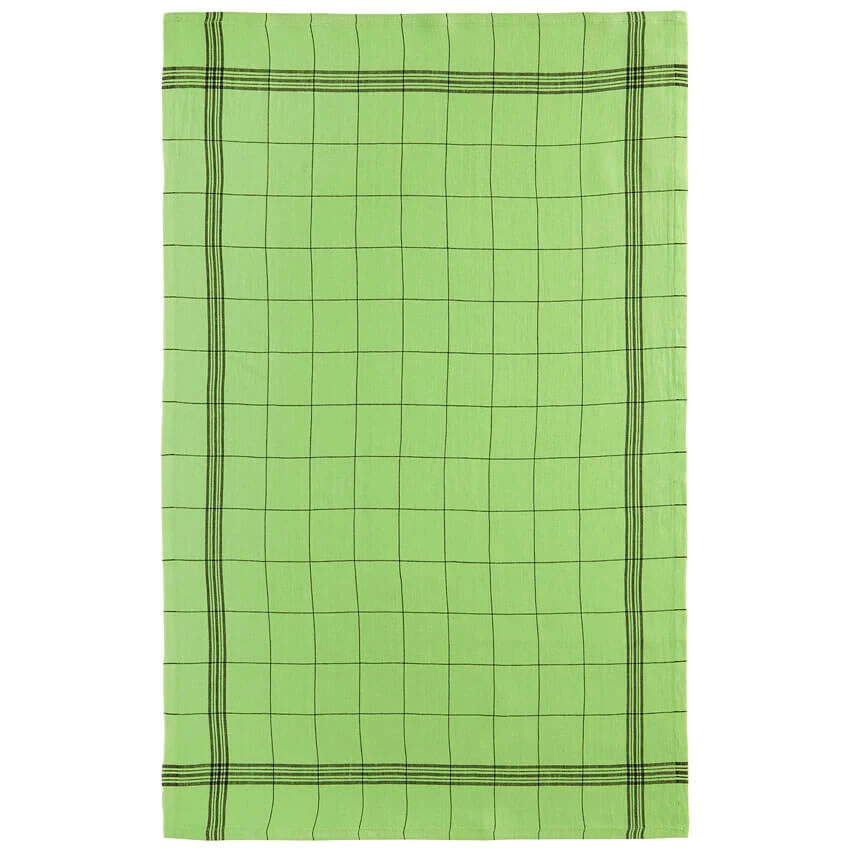 Charvet BISTROT Theedoek 51 X 80 Cm Linnen Geblokt Sage 1 Charvet BISTROT Theedoek 51 X 80 Cm Linnen Geblokt Sage