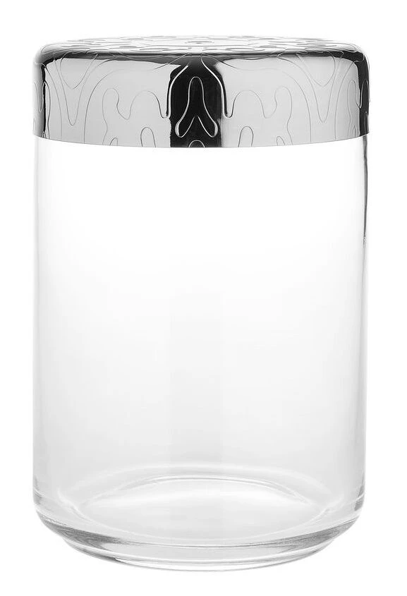 Alessi Dressed Voorraadpot 1 Liter Rvs Glas 1 Alessi Dressed Voorraadpot 1 Liter Rvs Glas