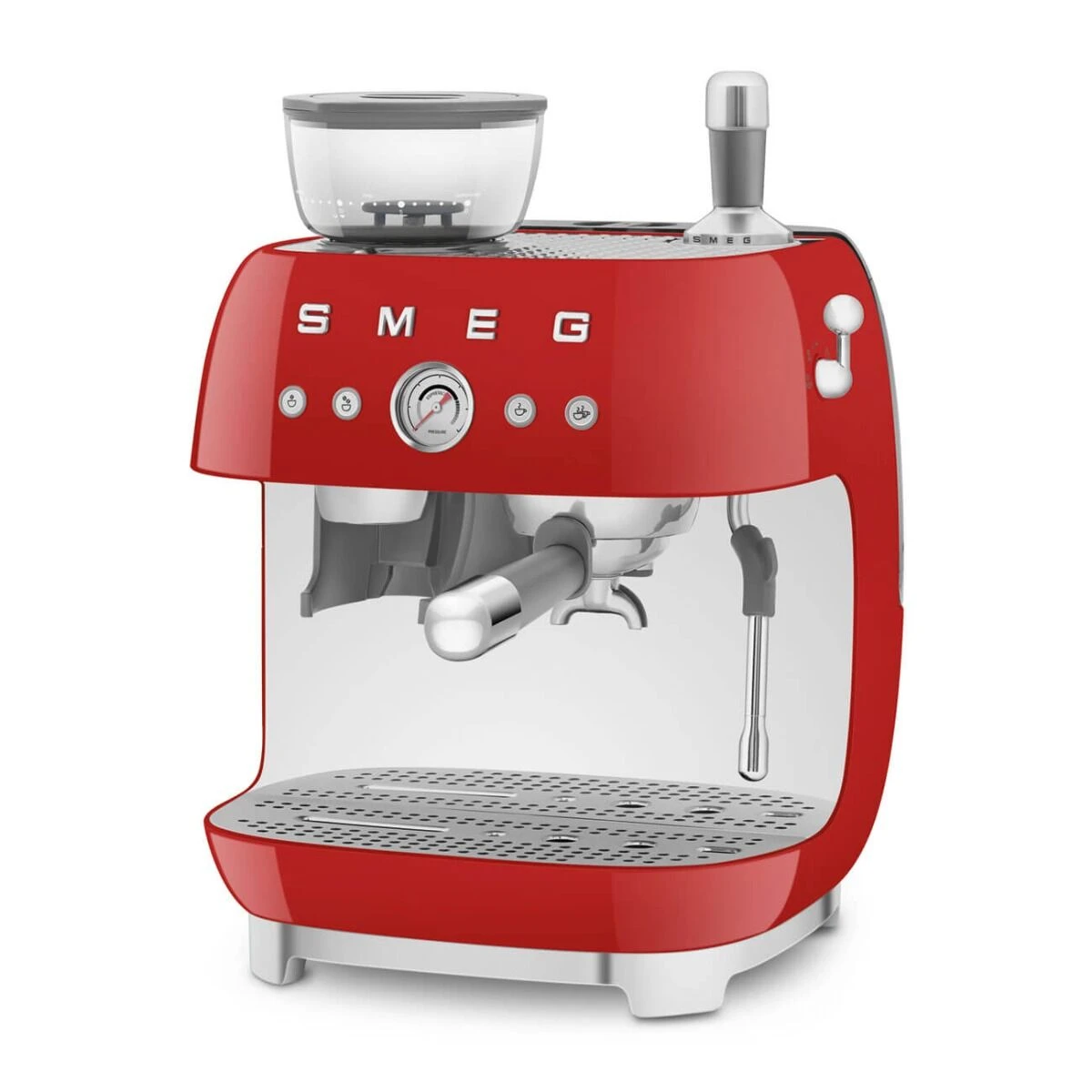 Smeg 50's Style Handmatige Espressomachine 2,4 Liter Rood 1 Smeg 50's Style Handmatige Espressomachine 2,4 Liter Rood