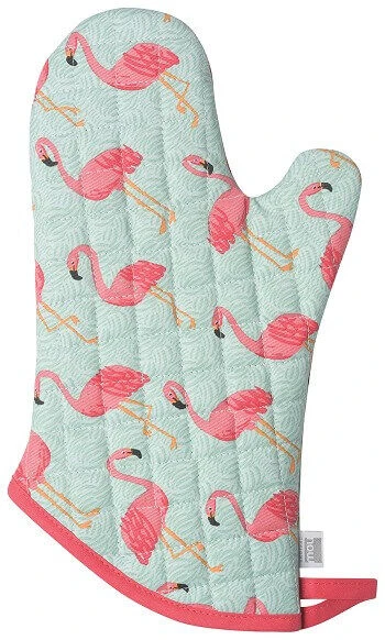 Now Designs Flamingos Ovenwant 30 X 13 Cm Blauw 1 Now Designs Flamingos Ovenwant 30 X 13 Cm Blauw