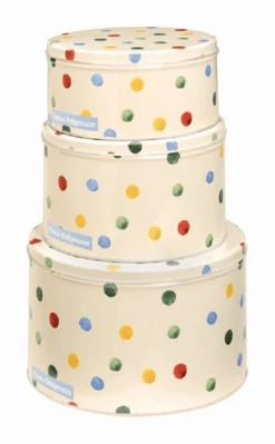 Emma Bridgewater Polka Dots Koekblikken Blik 3-delig