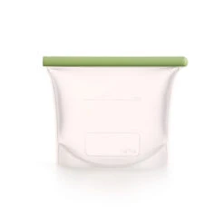 Lekue Lékué Herbruikbare Voorraadzak 1 Liter Silicone Transparant/groen