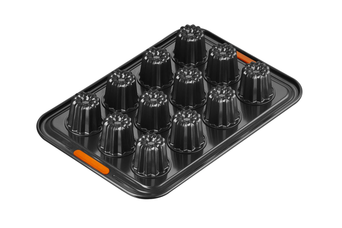 Le Creuset Pâtiliss Bakvorm Voor 12 Cannelés Staal Zwart 2 Le Creuset Pâtiliss Bakvorm Voor 12 Cannelés Staal Zwart - Afbeelding 2