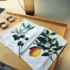 Oldenhof Olives & Lemon Handdoek 42 X 60 Cm Linnen 2 Stuks