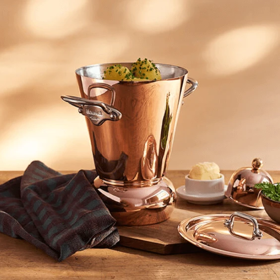 Mauviel M'30 Beker Conisch ø 9 Cm Koper Vertind 2 Mauviel M'30 Beker Conisch ø 9 Cm Koper Vertind - Afbeelding 2