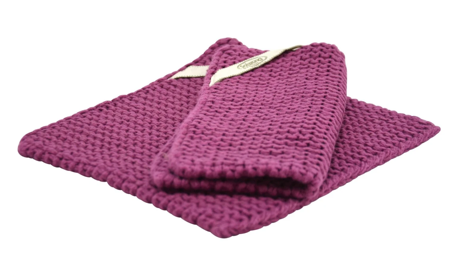 Solwang Design Pannenlap 22 X 22 Cm Katoen Plum 2 Stuks 1 Solwang Design Pannenlap 22 X 22 Cm Katoen Plum 2 Stuks