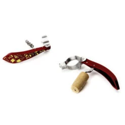 Peleg Bottle Tie Kurkentrekker Wijnglazenpatroon 11,5 Cm Rvs Rood -Keuken Benodigdheden peleg bottle tie kurkentrekker wijnglazenpatroon 11 5 cm rvs rood54
